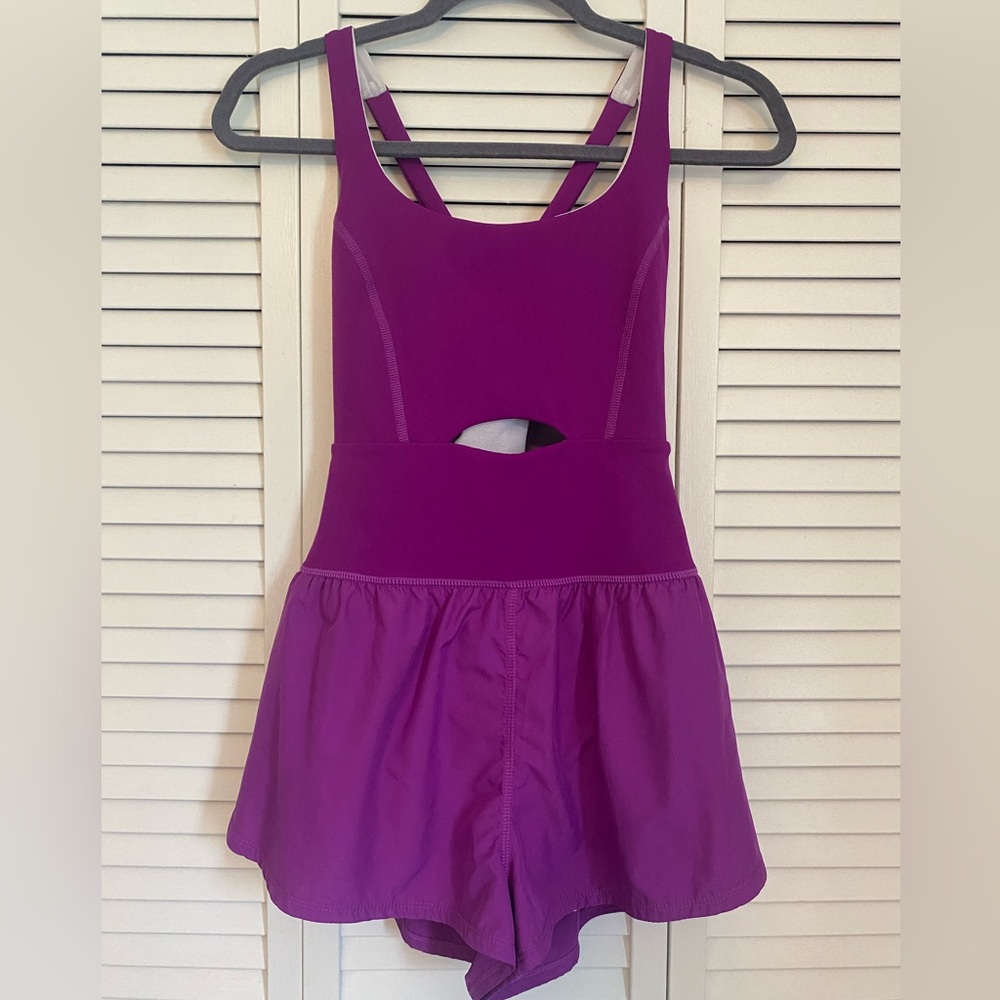 Free People Righteous Runsie Vivid Violet NWT